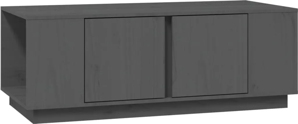 SYFAX™ Tavolino Salotto Grigio 110x50x40 cm Legno Pino Massello