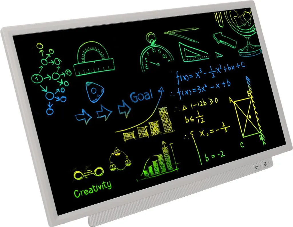 Tablette LCD 24 pouces sans papier avec bouton d'effacement et stylet