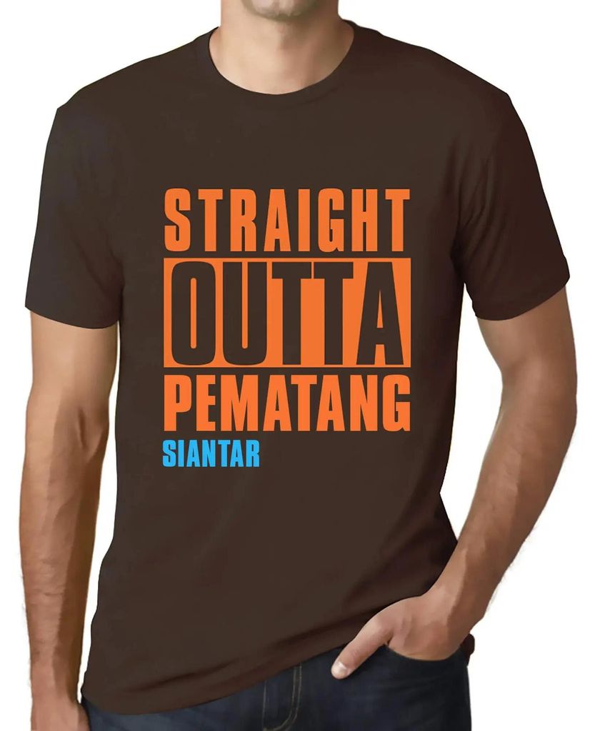 Herren Grafik T-Shirt Direkt aus dem Pematang Siantar – Straight Outta Pematang Siantar – Öko-Verantwortlich Vintage Jahrgang Kurzarm Lustige ...