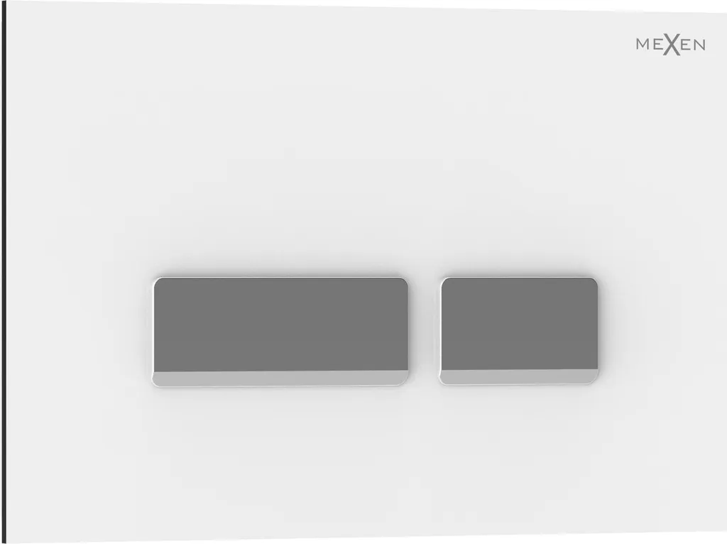 Mexen Tex 07 Pulsante di Scarico Bianco 6107-01 | Placche WC Design