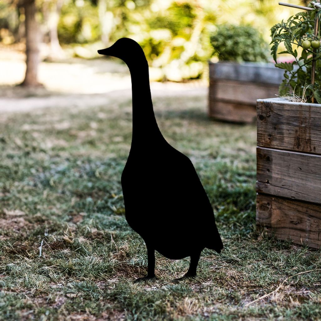 Evila Originals, Goose 04, Dekoratives Objekt, Schwarz, 65 x 26 cm