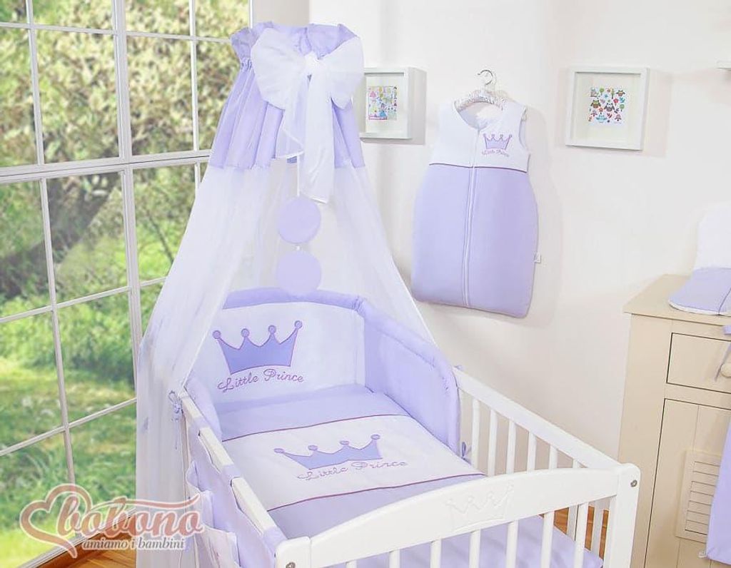 Himmel Van Chiffon - Hemelordin - Schutz vor Licht und Zugluft, lila, für Wiege oder Kinderbett
