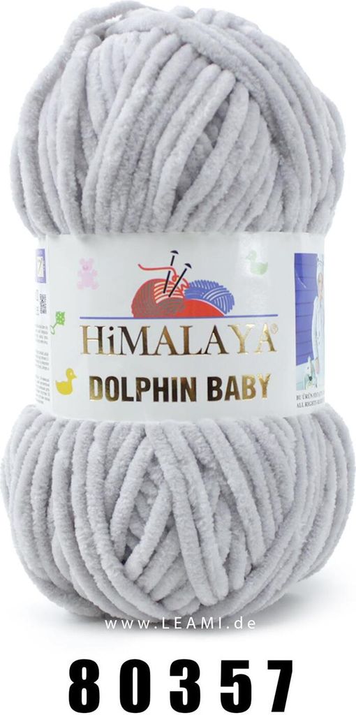 A ball of grey yarn with a label.