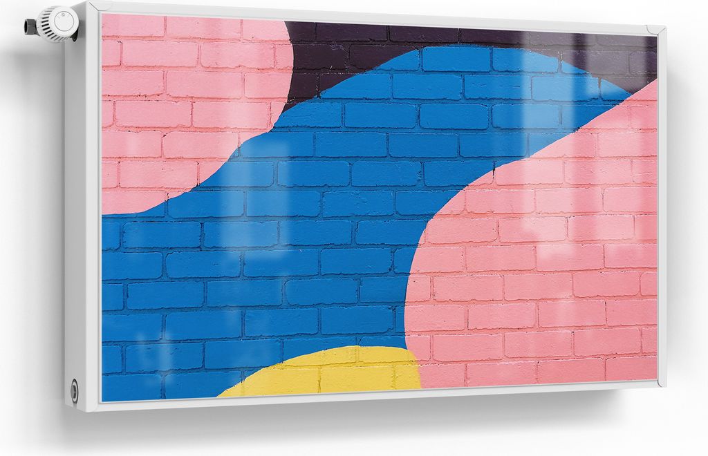 DEQORI Magnetmatte Heizung Standard 100x60 cm 'Bogen & Blöcke' Magnetfolie