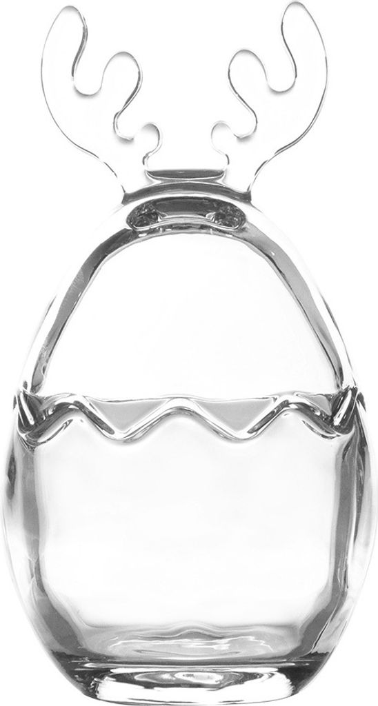 Clayre & Eef Glastopf Ø 8x15 cm Transparant Glas