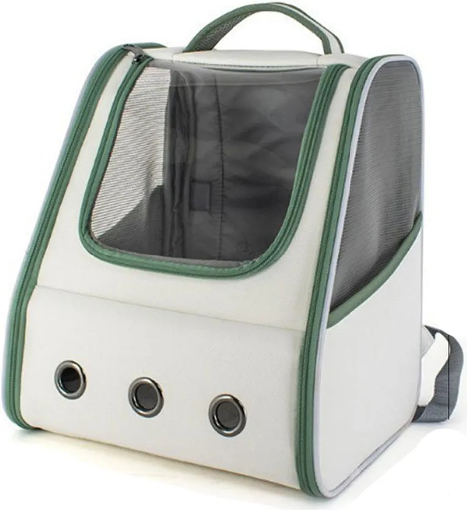 INF Zaino Portatile per Trasportino per Animali Domestici - Comodo ed Elegante Verde