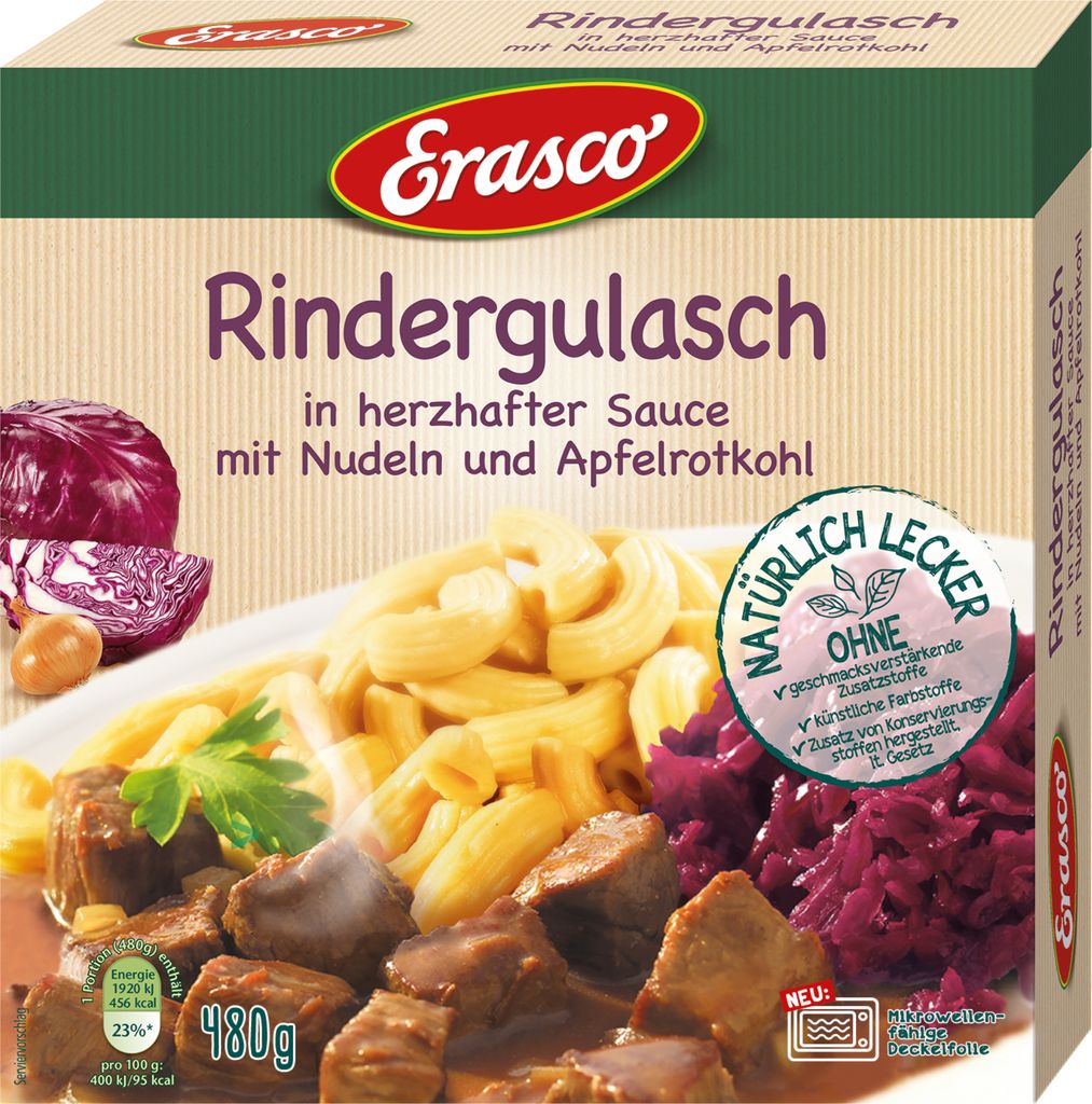 Erasco Menü Rindergulasch (480g Packung) + | Kaufland.de Erasco Menü Rindergulasch (480g Packung) + | Kaufland.de
