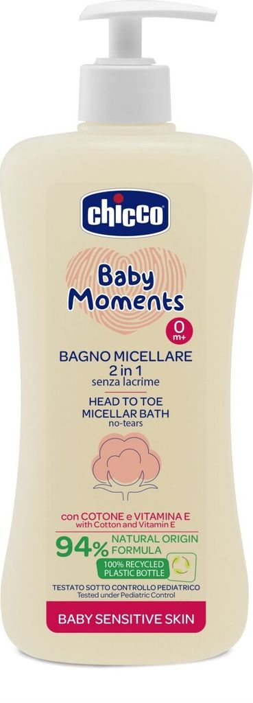 CHICCO_Baby Moments Micelarny pyn do kpieli 2w1 0m+ 500ml Produktbild 