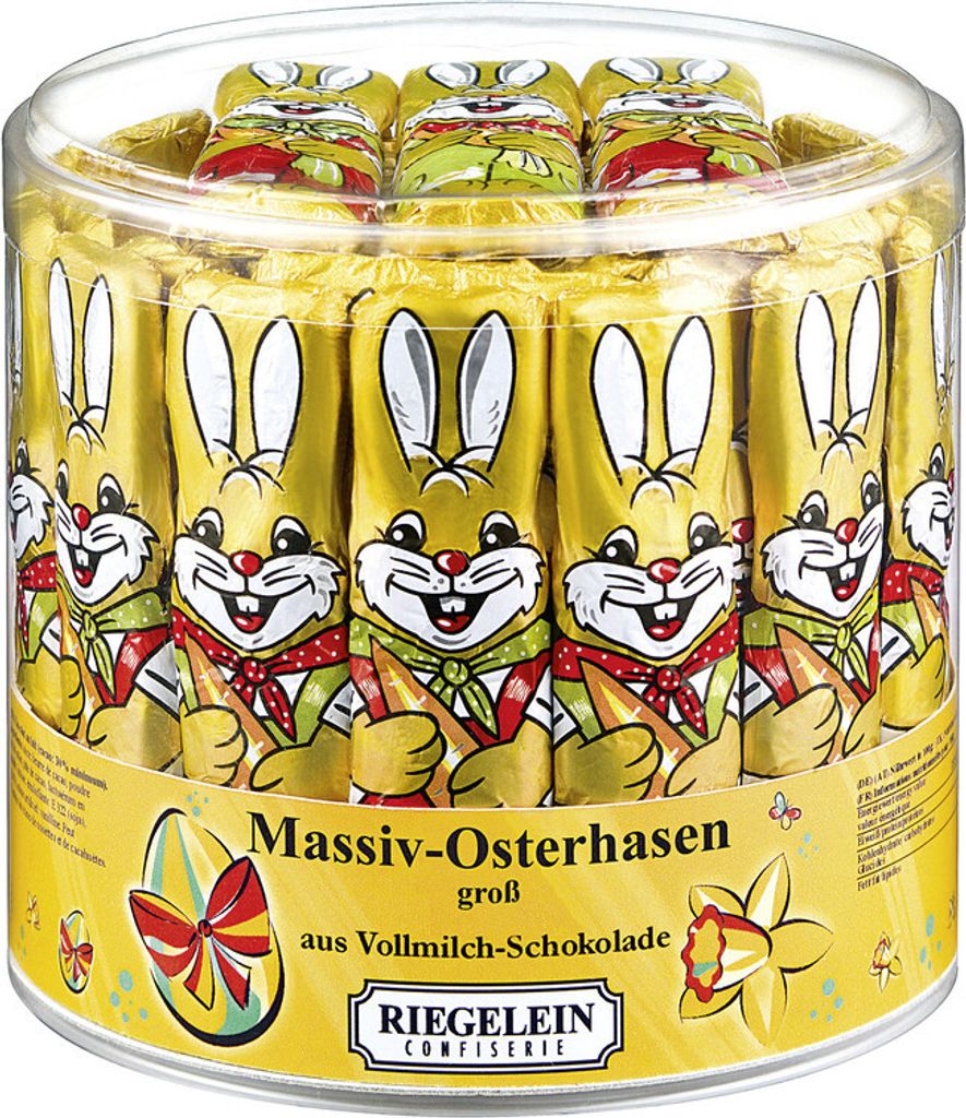Riegelein FTCO Massiv-Osterhasen 70 Stück á 12,5 g Produktbild 