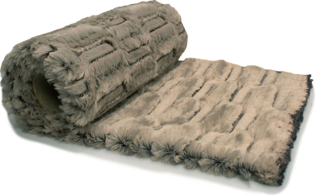 Kunstfell Astrachan Caraculas Beige 50x160 cm Produktbild 