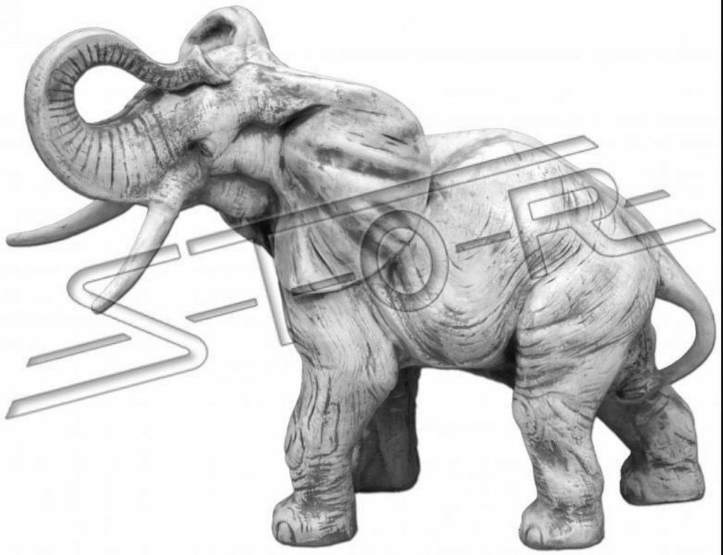 Garten Dekoration Elefant Terrasse Stein Figuren Figur Deko Statue Skulptur Neu