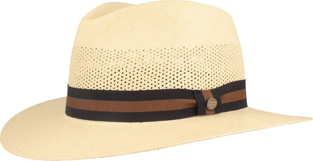 Chapeau Panama respirant en filet Hut-Breiter avec ruban gros-grain