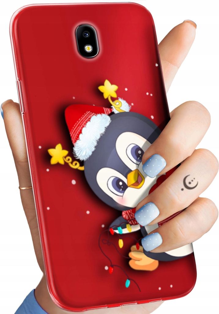 BEDRUCKTE HÜLLEN für SAMSUNG GALAXY J7 2017 HANDYHÜLLEN HANDY SCHUTZ HÜLLE CASE SILIKON MUSTER WEIHNACHTEN SANTA CLAUS CHRISTMAS