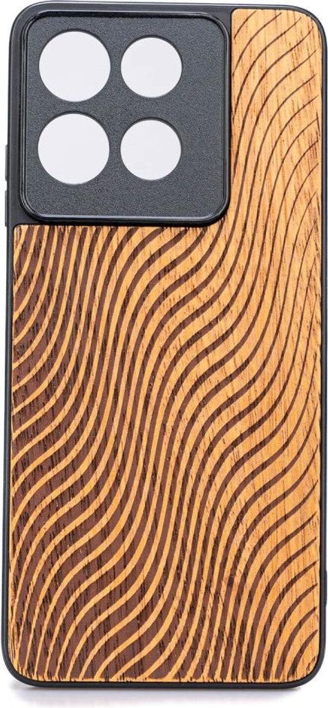Holzhülle für Motorola Moto G56 5G, Bewood Merbauwellen