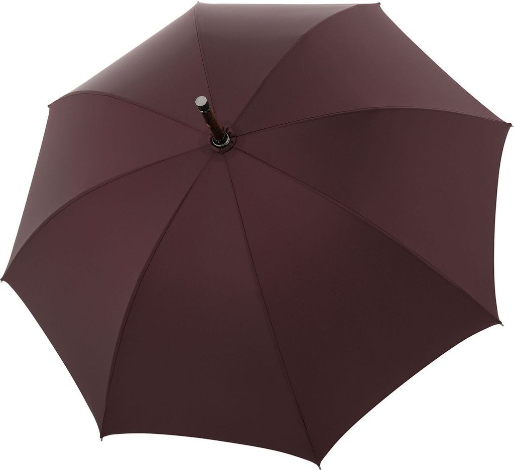 doppler Manufaktur Stockregenschirm Regenschirm Kastanie Oxford Wine Red weinrot