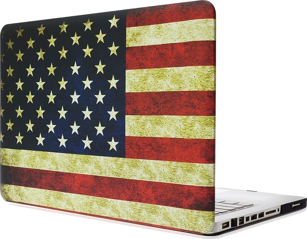 Mobigear Design MacBook Pro 13 Zoll (2008-2012) Hardcase Hülle MacBook Case - US Flag - Model A1278