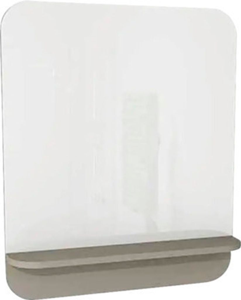 Badspiegel mit Ablage Devo Gloria 2.0 86x86x14 cm Stone grey supermatt glatt GL2-LUPL86-1-F111