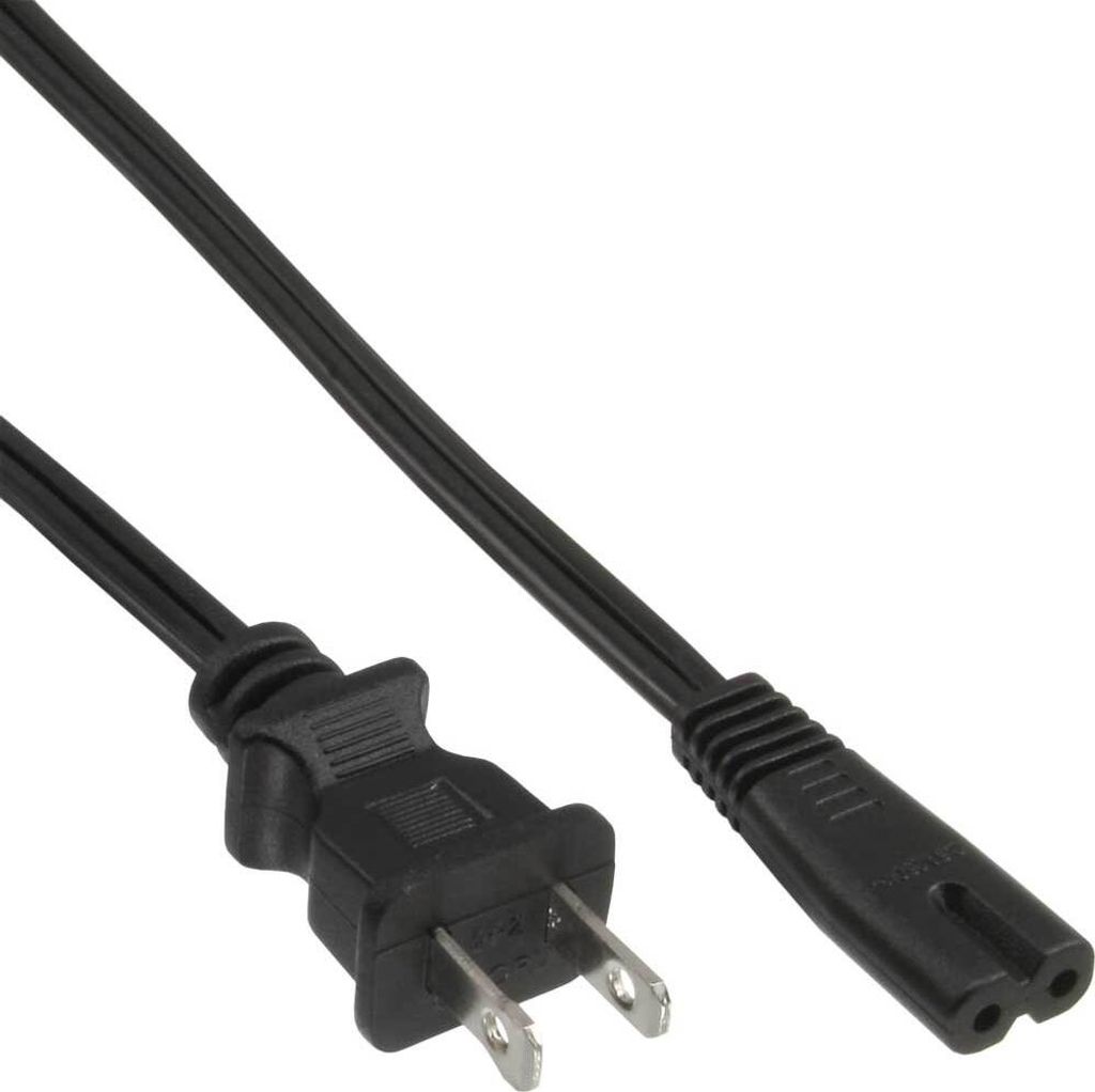 InLine 16651Y, 1 m, NEMA 1-15P, C7 panel, 125 V, 7 A Zdjęcie produktu 