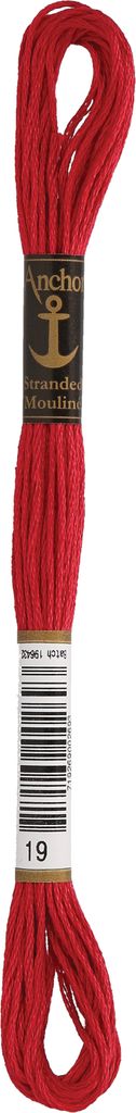 Anchor Sticktwist 4635000-00019 kaminrot Stickgarn, 100 % Produktbild 