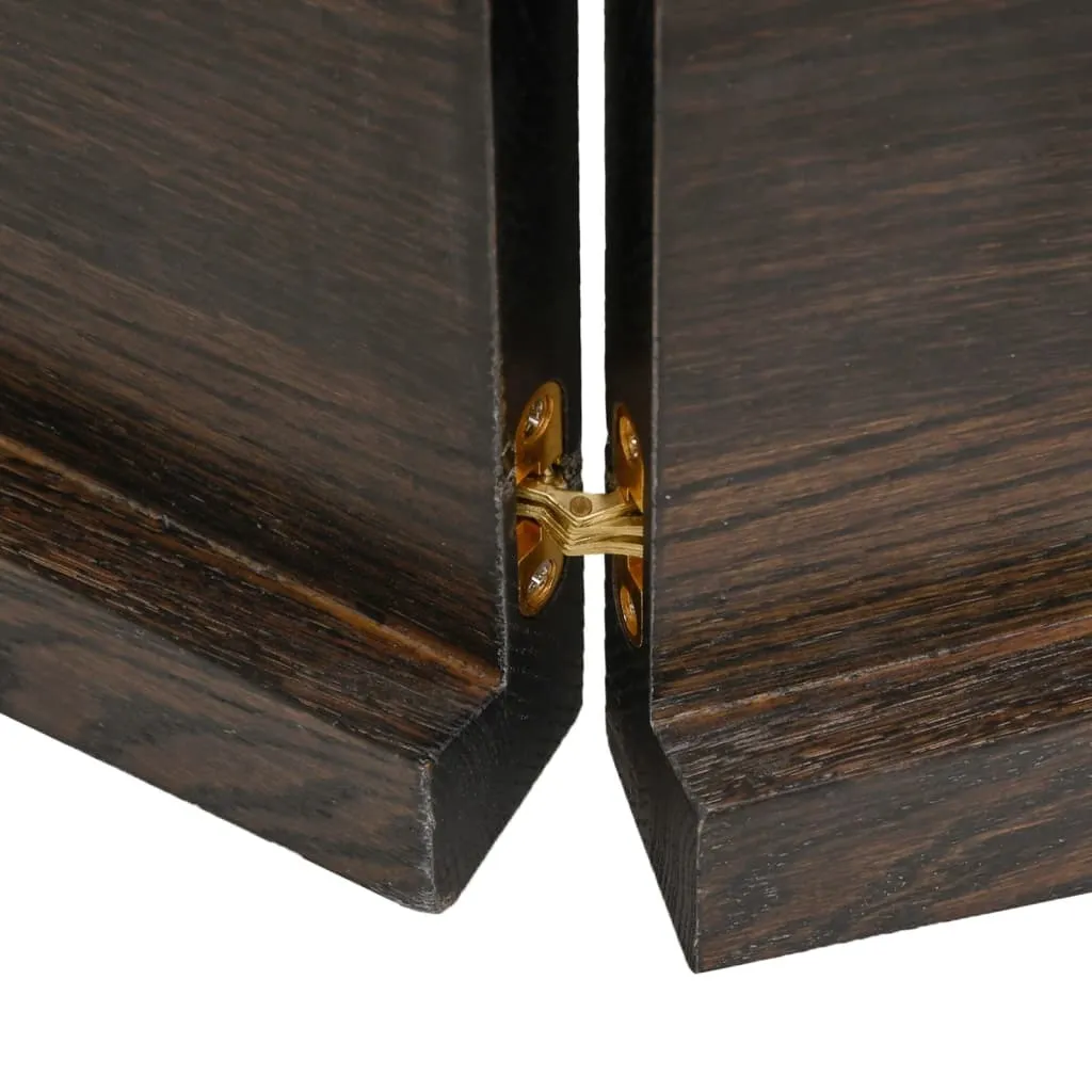 Piano Tavolo Rovere Massiccio 140x50 cm Marrone Scuro | Vero Legno - 6