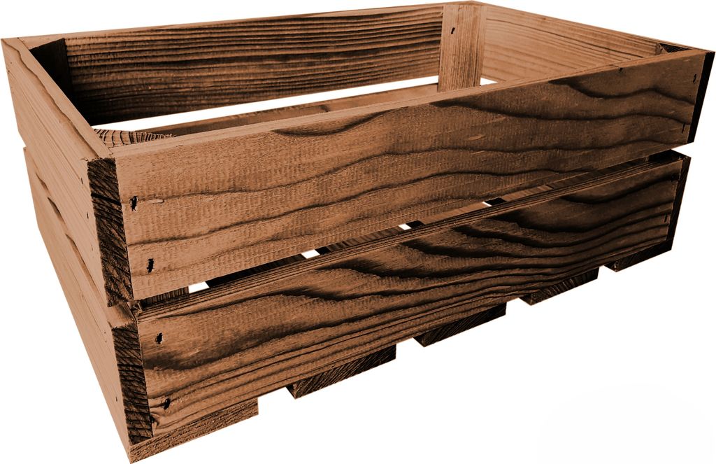 Lermowood Holzkisten 25 x 40 x 15cm Eiche Dekokisten aus Holz Holzkiste Regalkiste Weinkiste