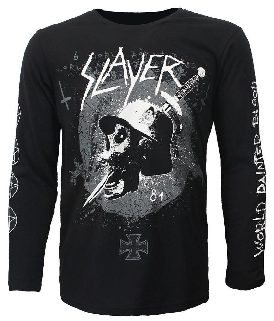 Slayer Soldier Skull Dagger Langarm-T-Shirt - M