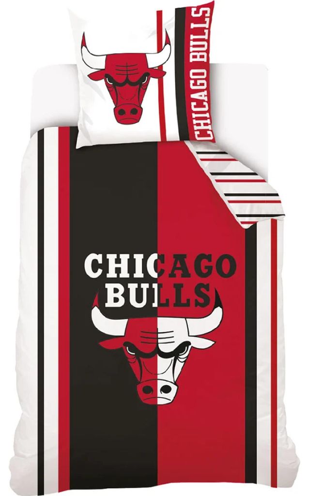 Juego de sábanas CHICAGO BULLS, 100% algodón, 140 x 200 cm Imagen del producto 