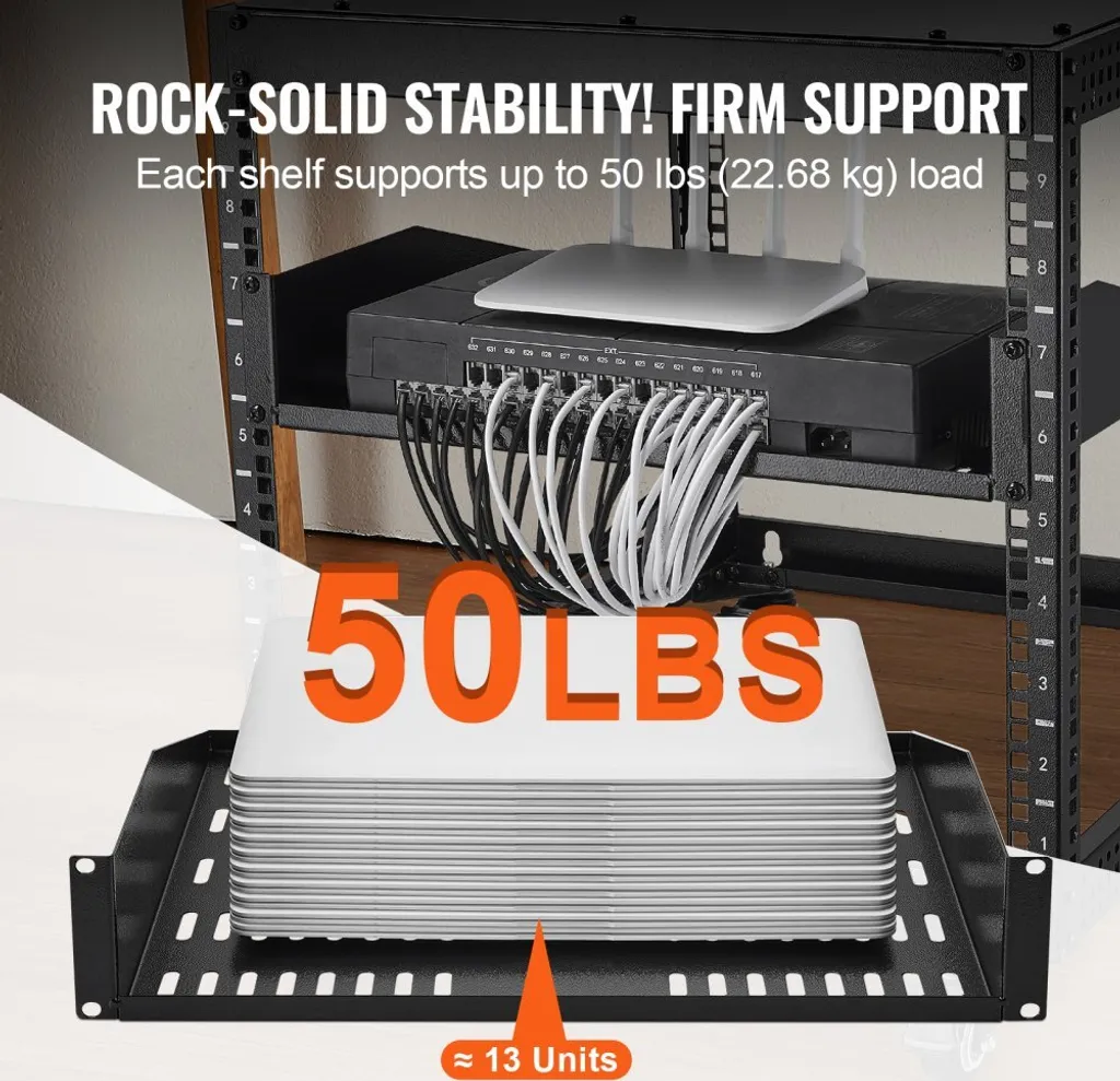 Rack pour stockage de serveurs 2U avec châssis robuste acier - 3