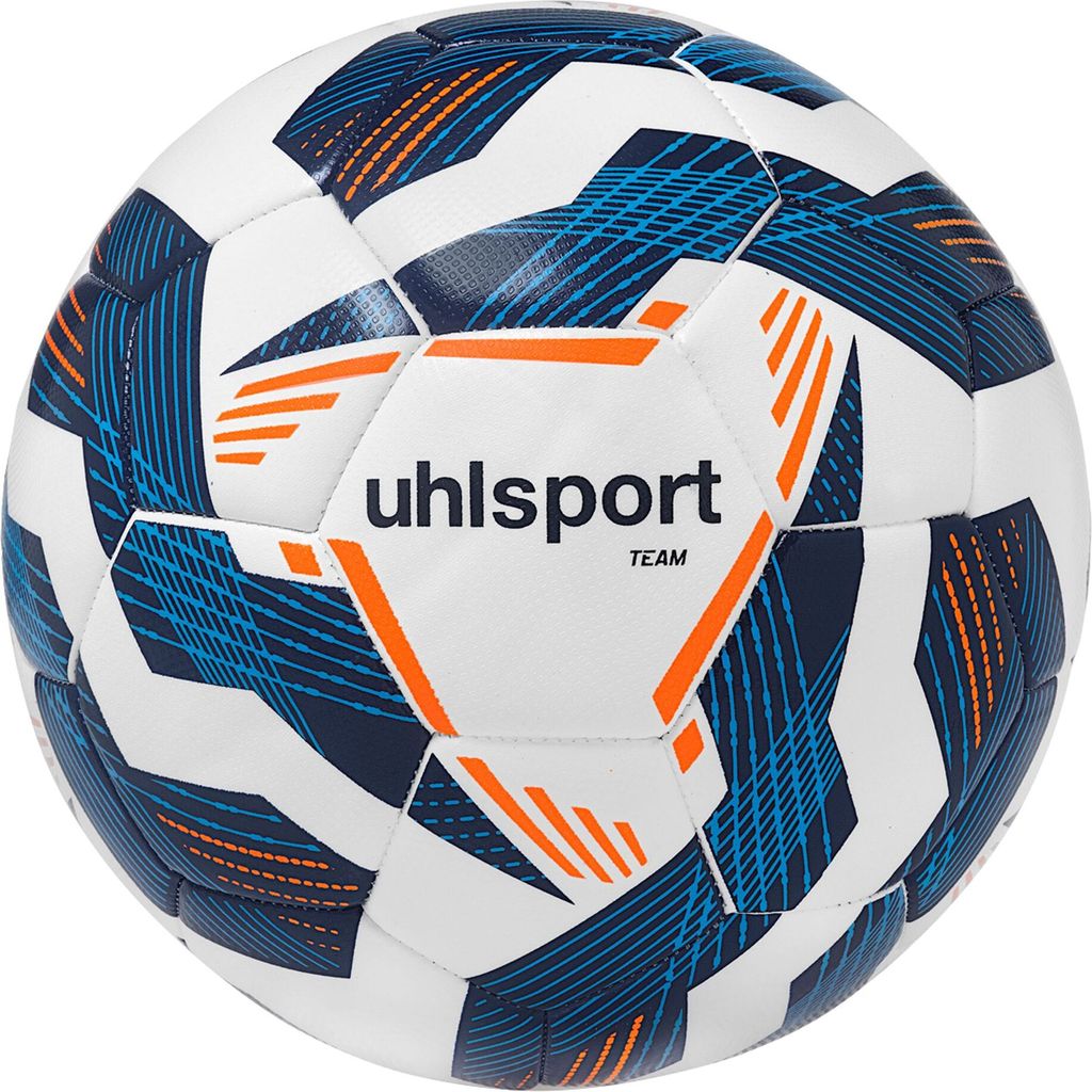 Uhlsport Team - weiß/marine/fluo orange, Größe:5 Zdjęcie produktu 