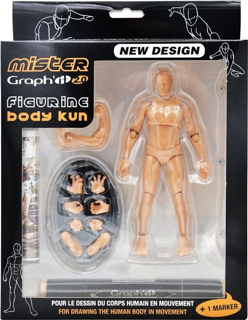 Figurka przegubowa GRAPH'IT, człowiek BODY KUN Zdjęcie produktu 