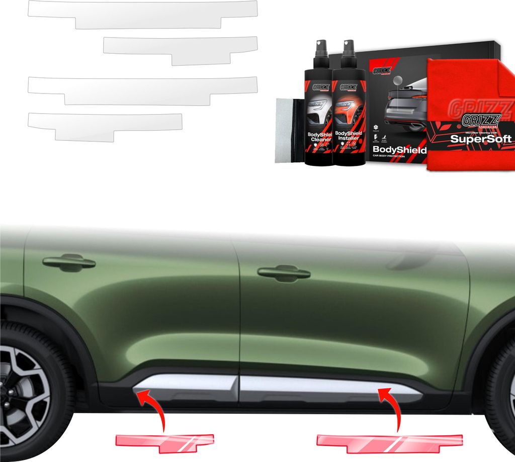 4in1 Schutzfolie Grizz Protector für Schweller - Ford Kuga Active Facelift (2024-2025)