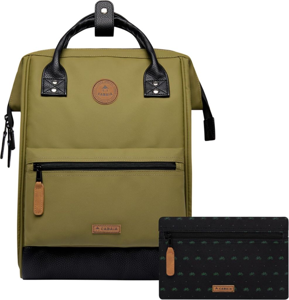 CABAIA Freizeitrucksack Rucksack mit Laptopfach Adventurer Waterproof Recycled Backpack 18L Grenoble olivgrün