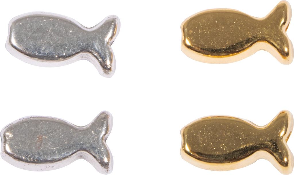 Metall Perlen Fische