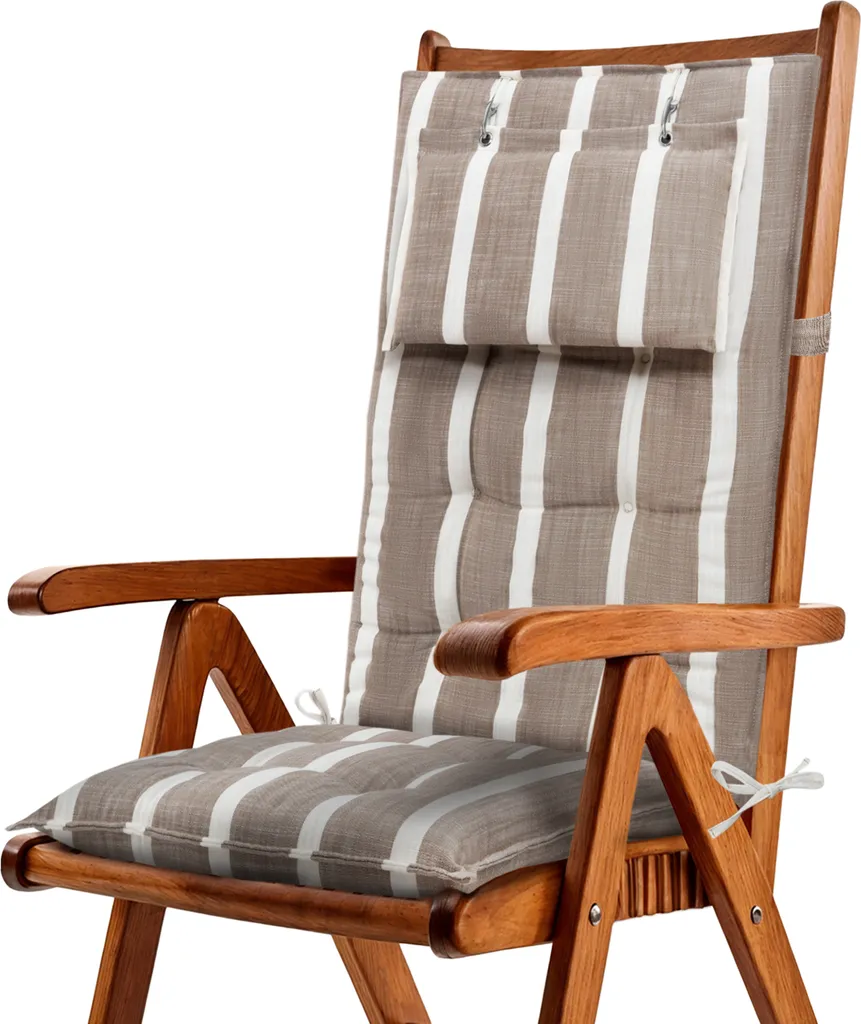 Cuscino Sedia Giardino Schienale Alto Beautissu Sun-HL 8cm Spessore