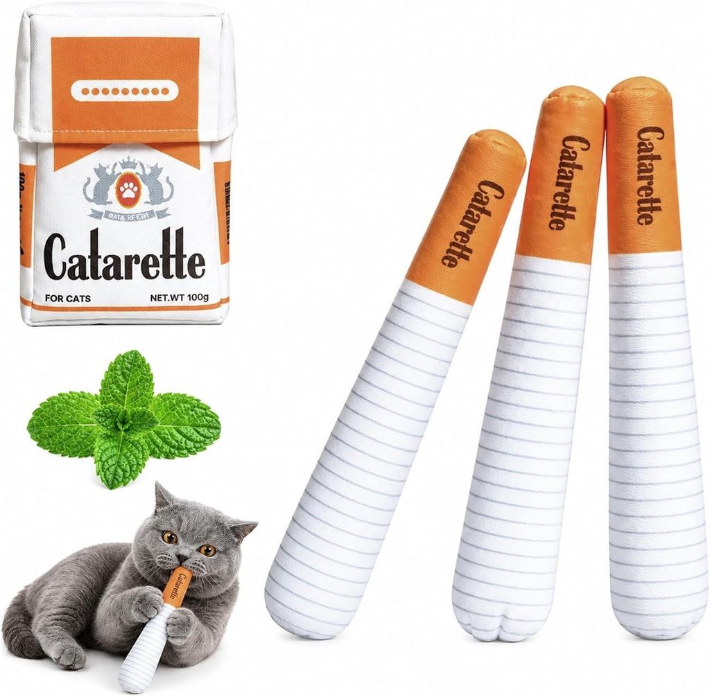 Catarette Katzenzigarette – Katzenspielzeug mit Produktbild 