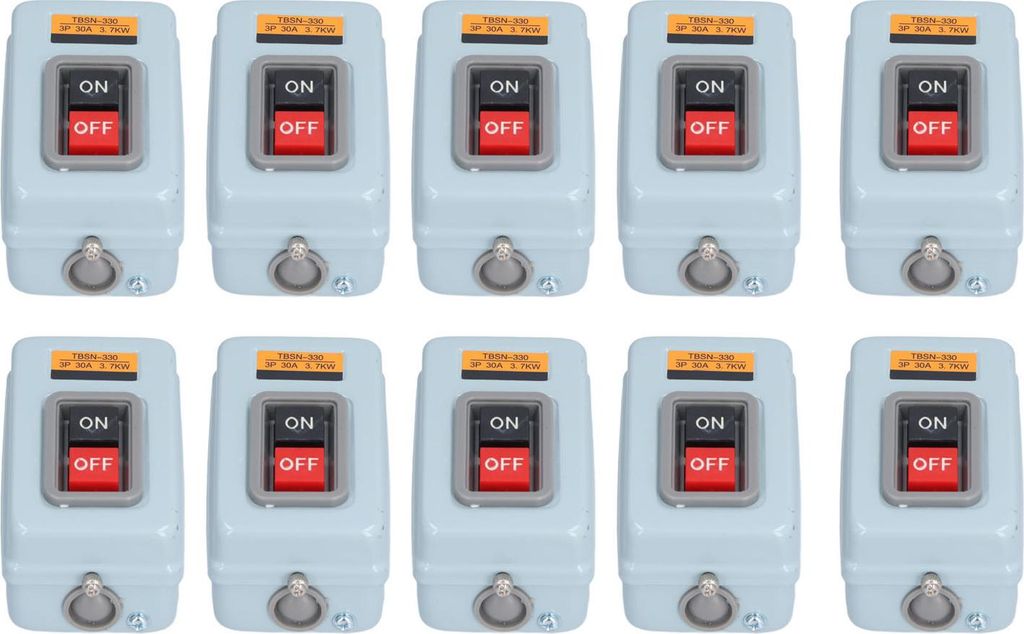 BERM TBSN?330 Schnappschalter, 3-Phasen-Motorstartknopf, Netzschalter fš¹r Verteilerk?sten, 380 V, 30 A