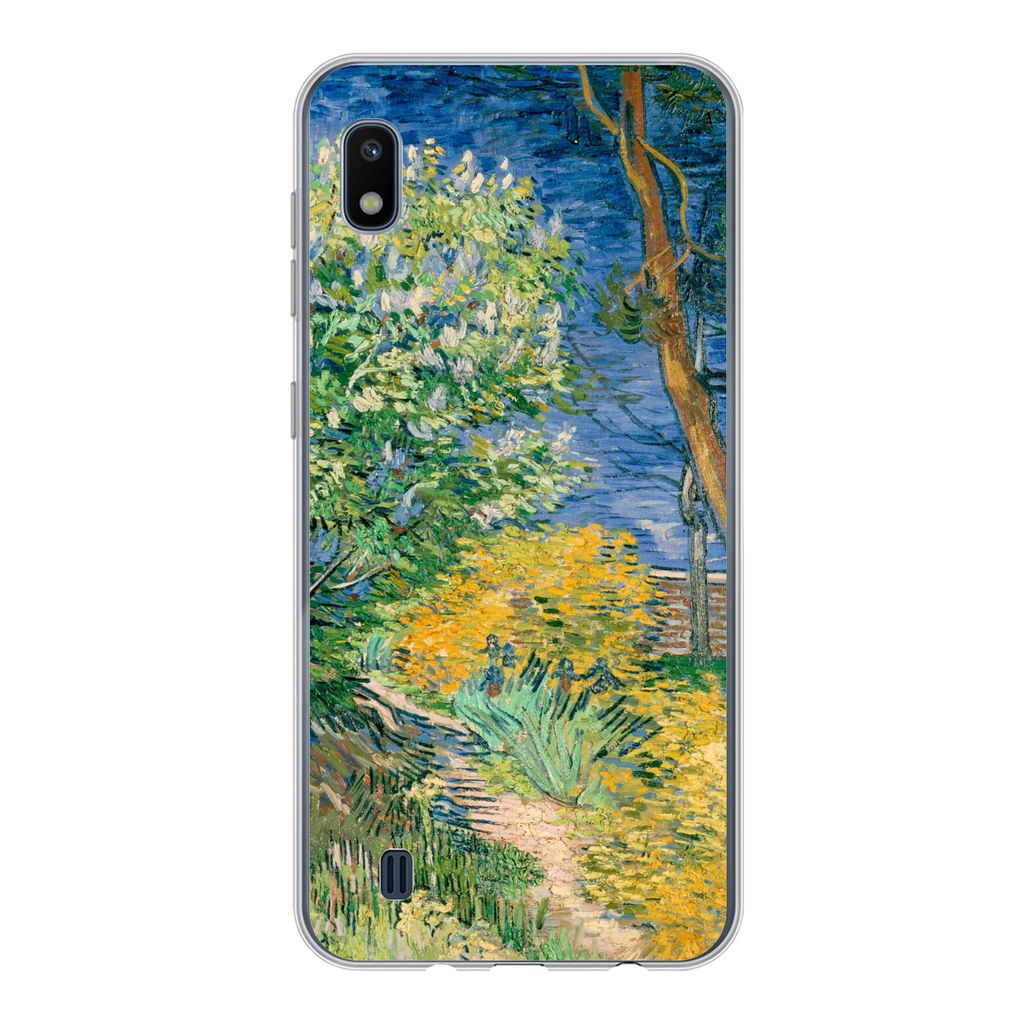 MuchoWow Handyhülle Schutzhülle Hülle für Samsung Galaxy A10 Die Büsche bei Arles - Vincent van Gogh Silikon Softcase Handy Hülle - Schutzh...
