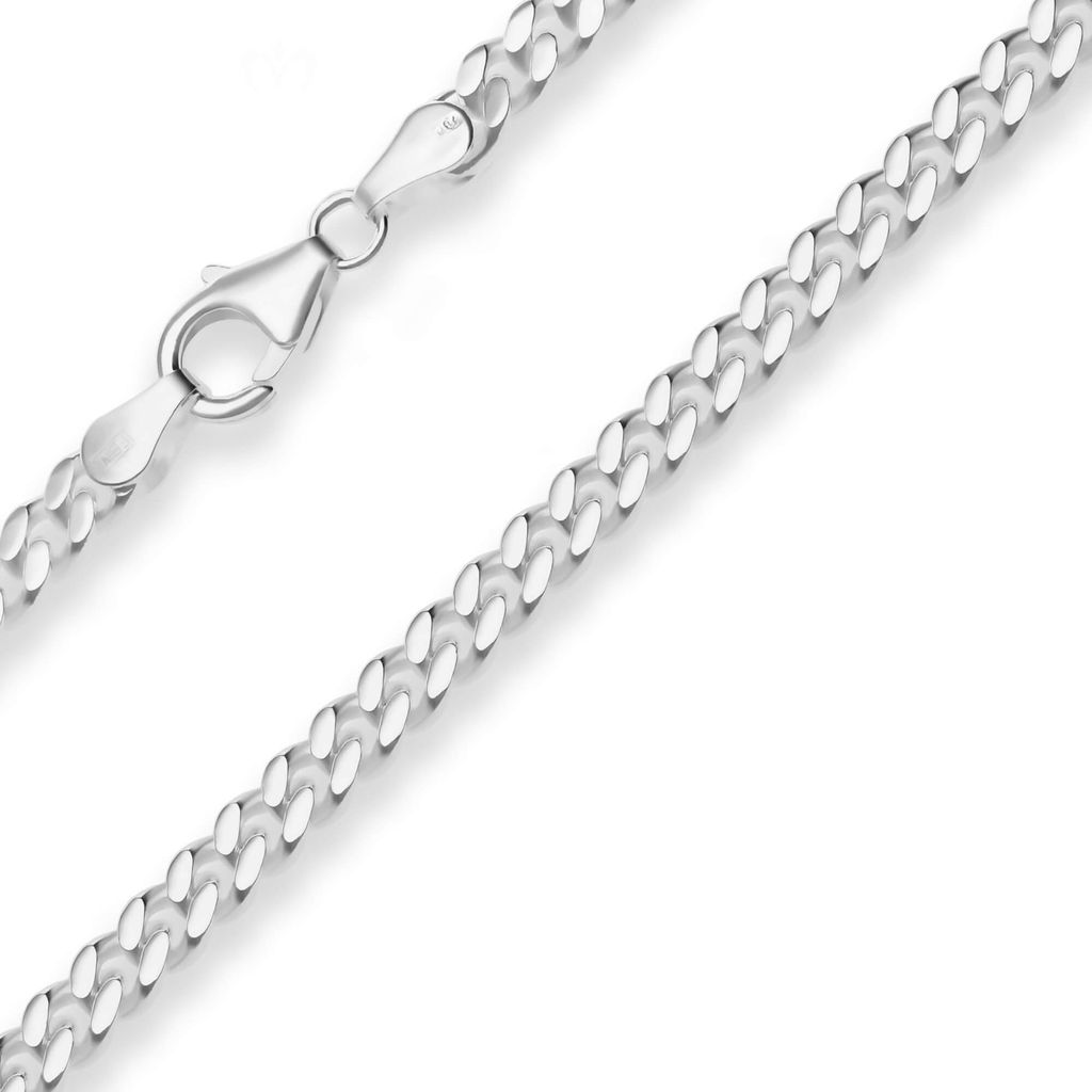 4,1mm Armband Panzerkette Silberarmband Armschmuck aus 925 Silber 19cm