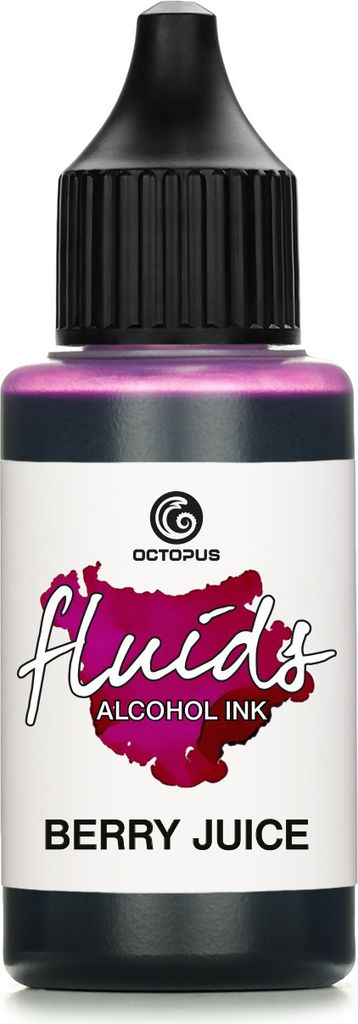 Octopus Fluids Alcohol Ink BERRY JUICE, Alkoholtinte für Fluid Art und Resin, violett