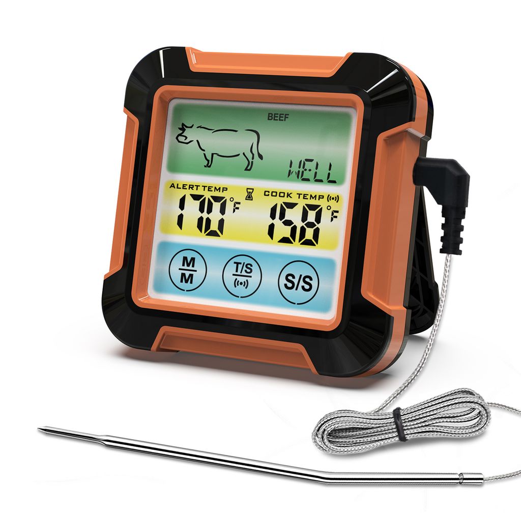 Küchenthermometer, digitales Thermometer mit langer Sonde, sofort
