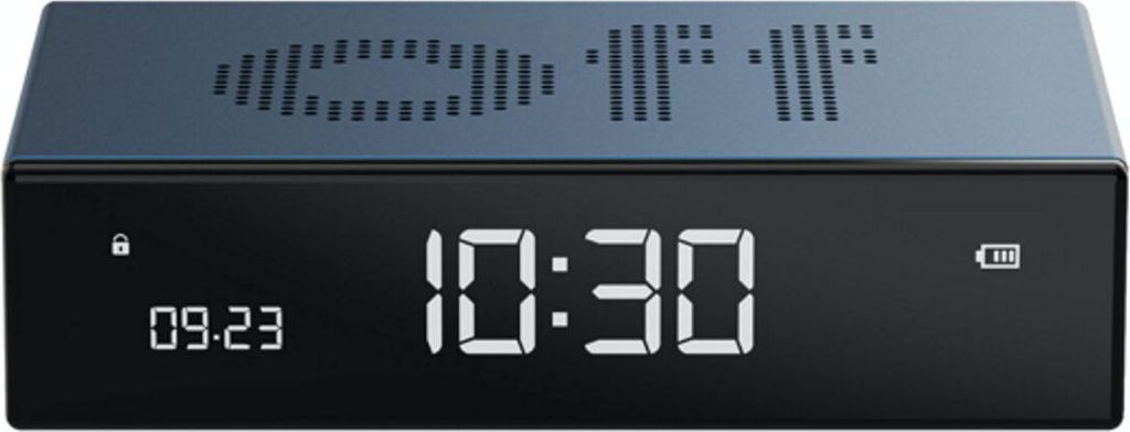 LEXON Flip Premium, digitale wekker, rechthoekig, blauw, Productafbeelding 