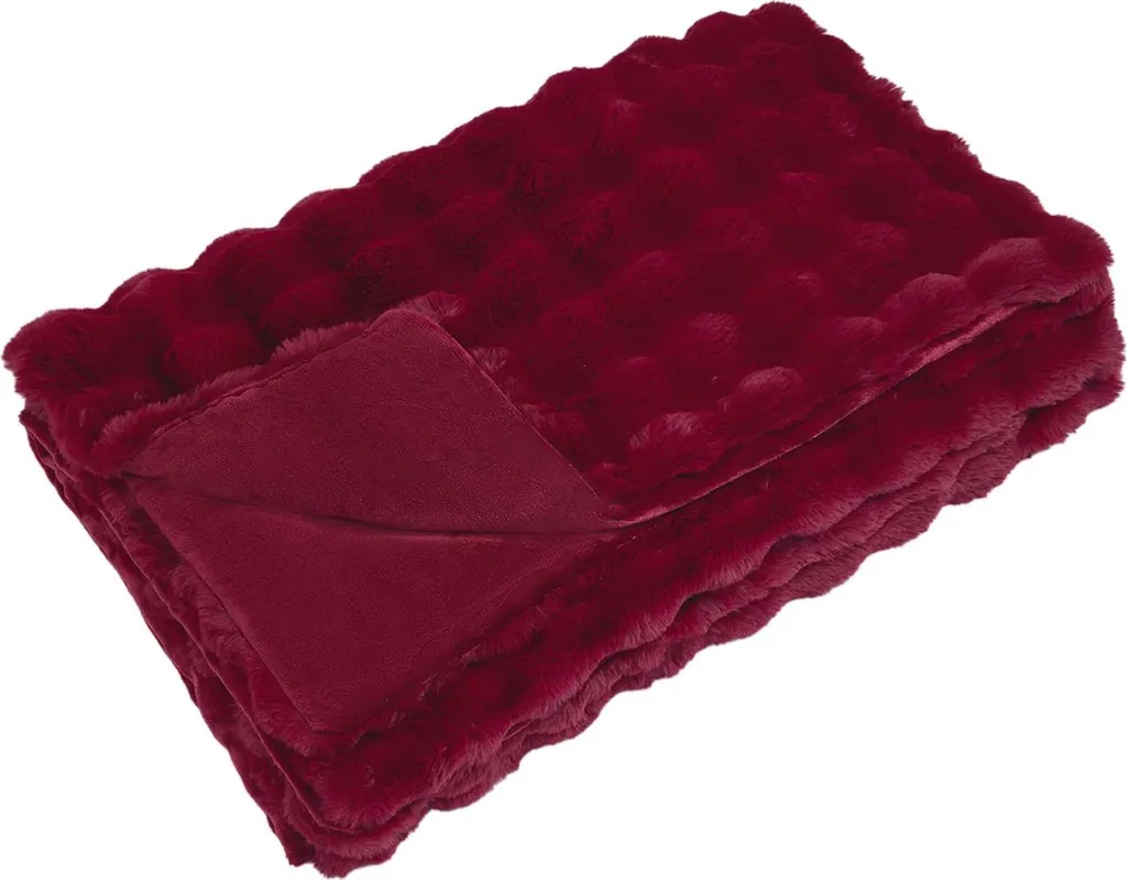Coperta Bordeaux 150x220 cm vidaXL | Morbida Pelliccia Sintetica
