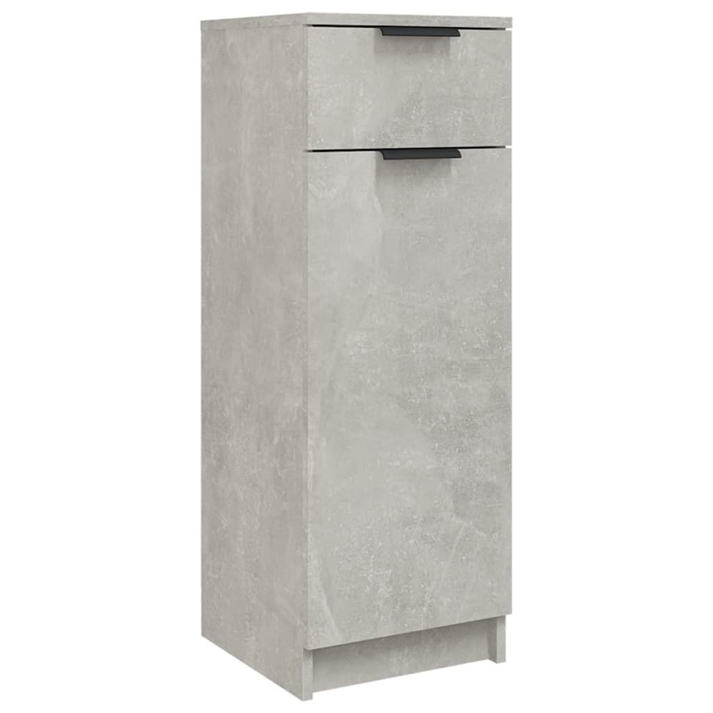 vidaXL Mobile da bagno grigio cemento 32x34x90 cm Materiale Immagine del prodotto 
