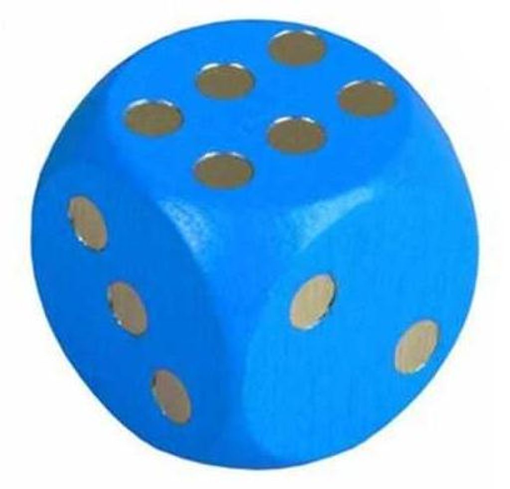 Drevené hracie kocky, 1ks, 25 mm Teddies Obrázok produktu 