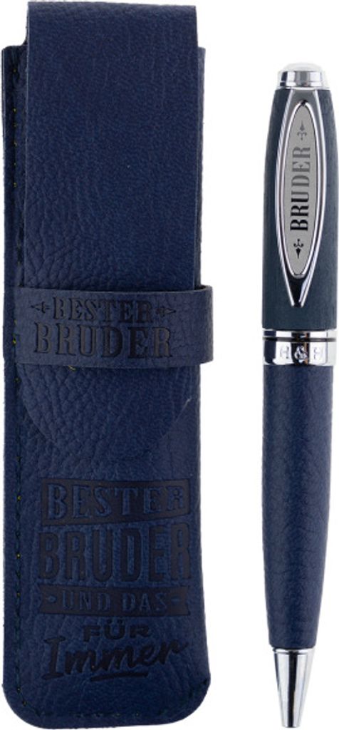 History & Heraldry Bamboo Persönlicher und individueller Kuli Kugelschreiber Stift mit Namen und Spruch Personalisiertes Etui Monogramm-Design per...