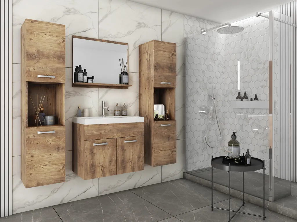 Ensemble de meubles de salle de bain 4 pièces MONAL avec lavabo inclus