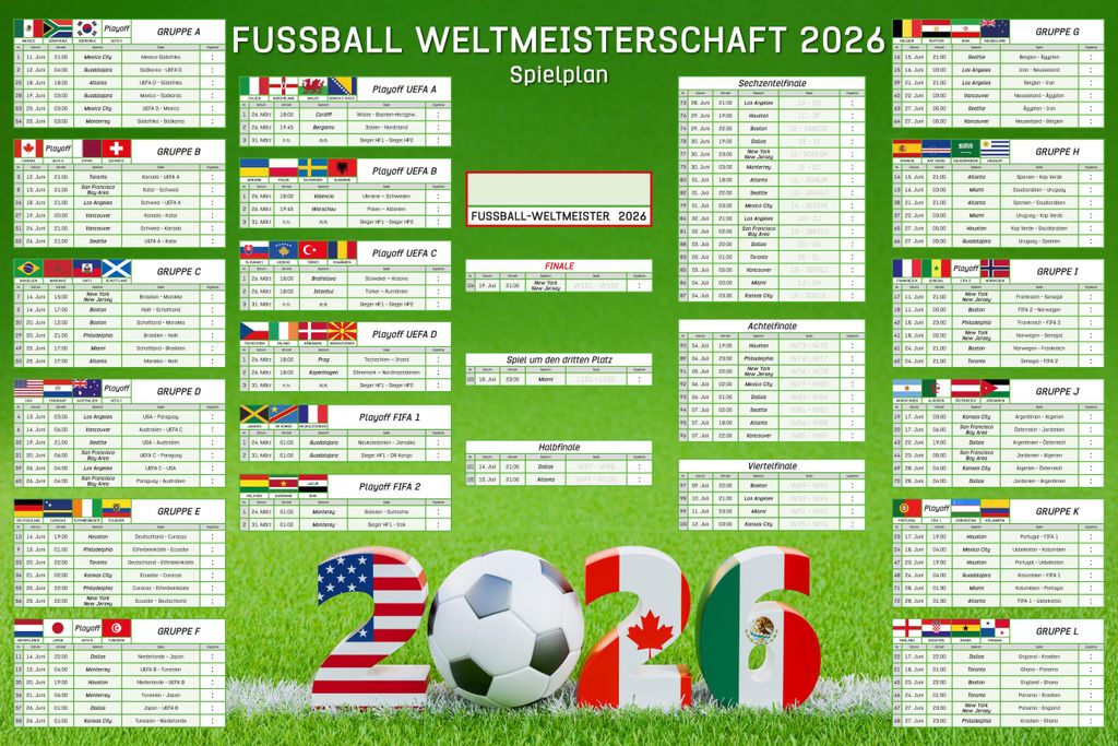 Plánovač mistrovství světa ve fotbale 2026 s play-off – 61 Obrázek produktu 