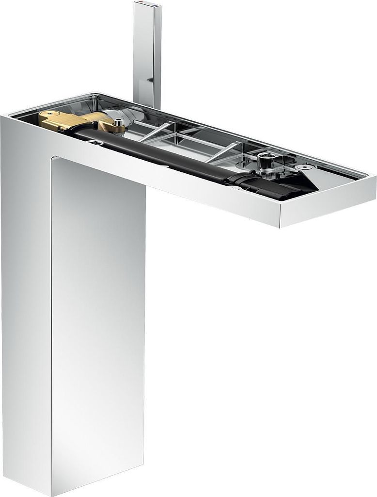 hansgrohe AXOR MyEdition Einhebel-Waschtischmischer 230 mit Push-Open Ablaufgarnitur, ohne Platte, 47022000