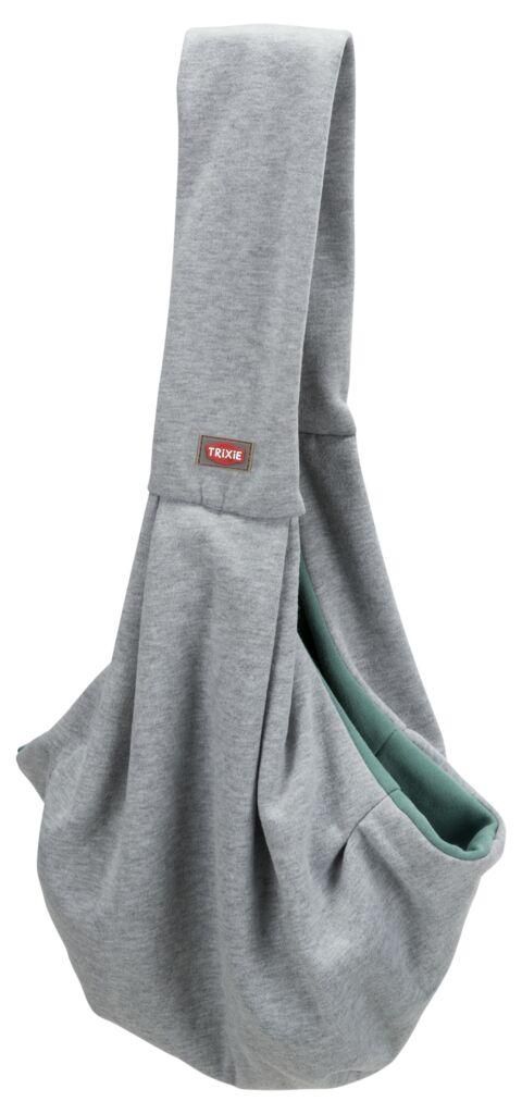 TRIXIE Fronttasche Soft - hellgrau/mint - 22 × 20 × 60 cm Produktbild 