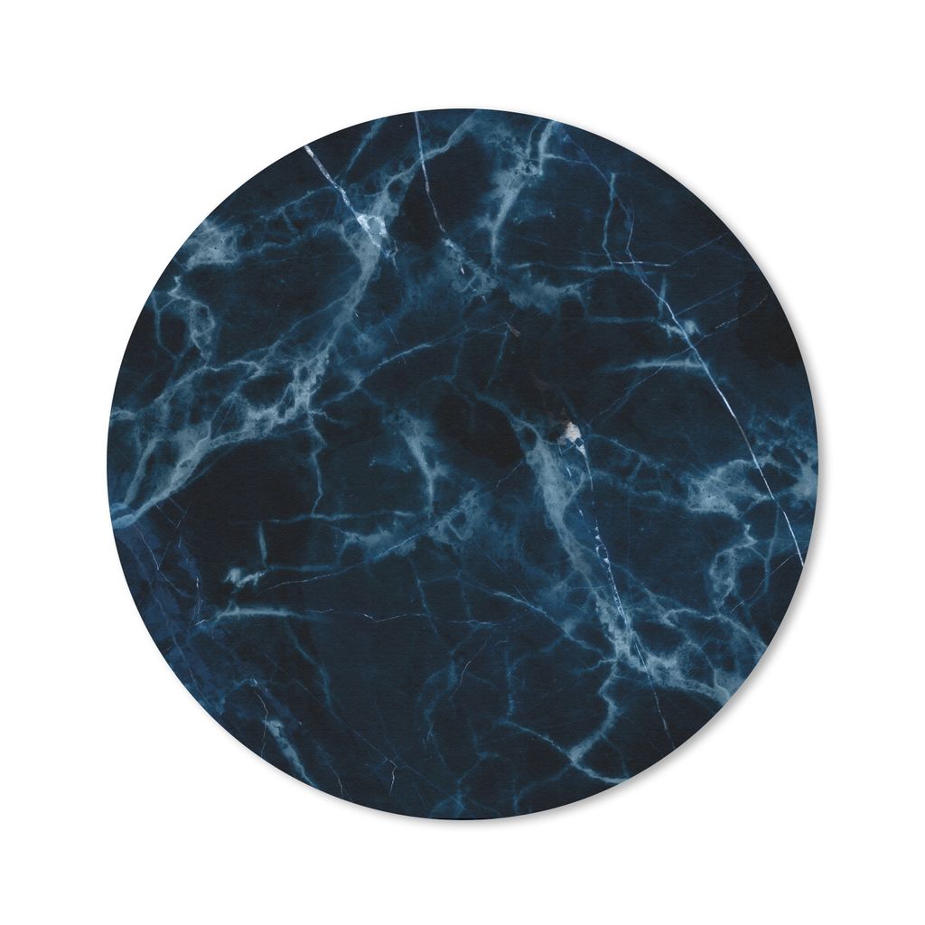 MuchoWow Mauspad Mousepad Marmor - Wellen - Muster - Schwarz 50x50 cm - Mousepads - Maus Mat - Pad - Mausunterlage - Vinyl